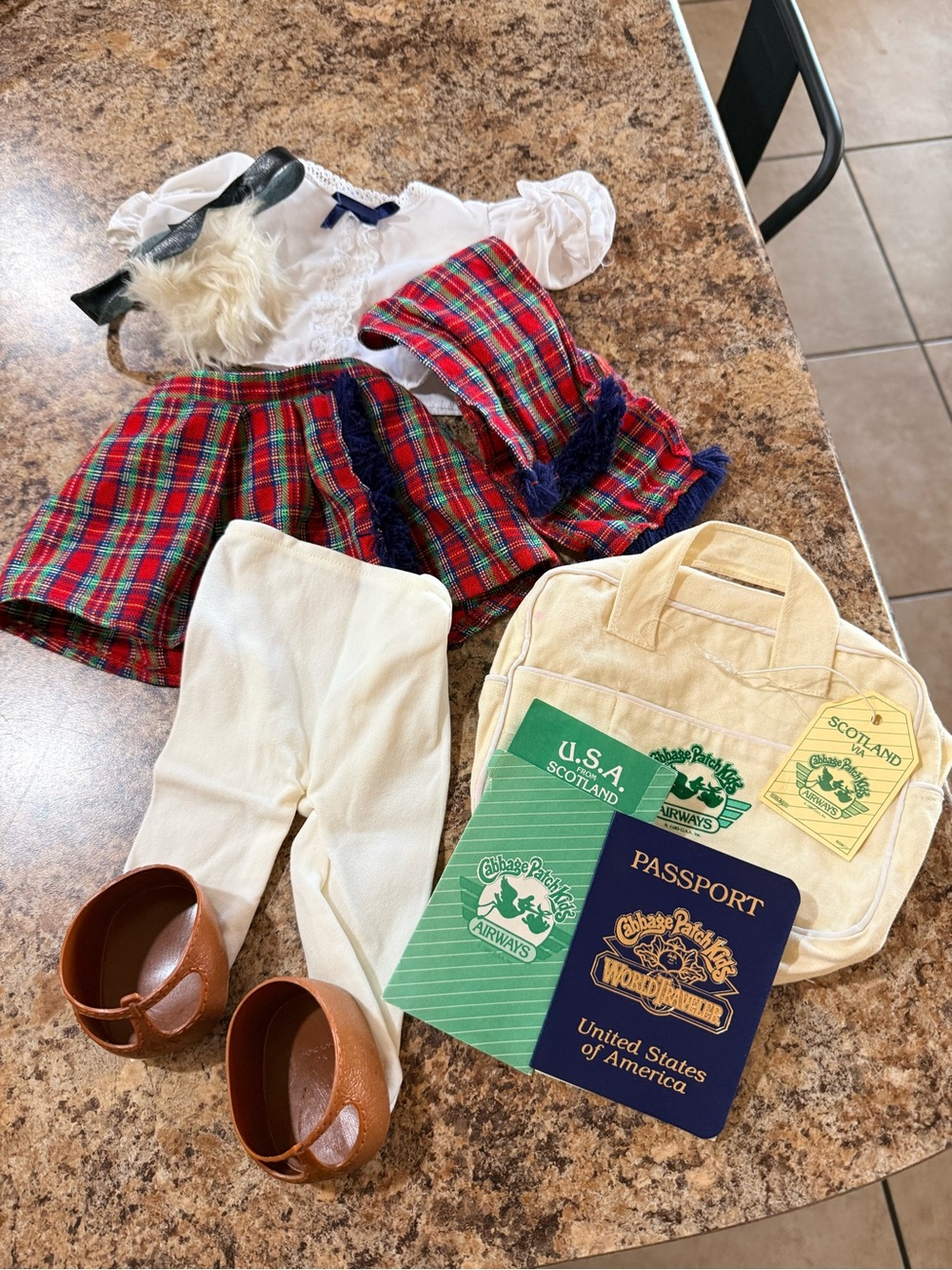 Cabbage Patch Kid Traveler-Scotland outfit